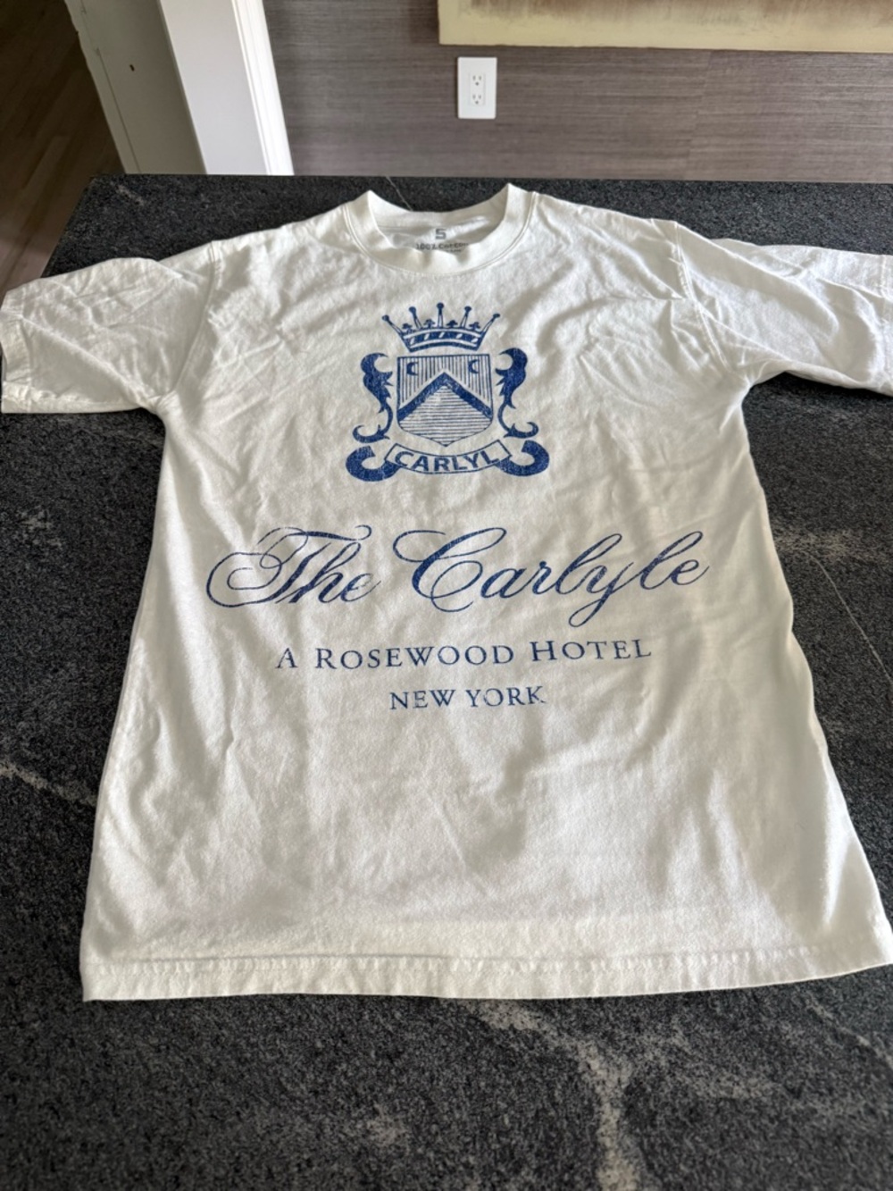 Vintage Rosewood Hotel New York White T-Shirt